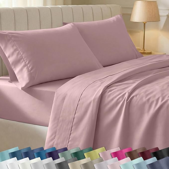 California Design Den Soft 100% Cotton Sheets Queen Size Set, 400 Thread Count by CaliforniaDesignDen