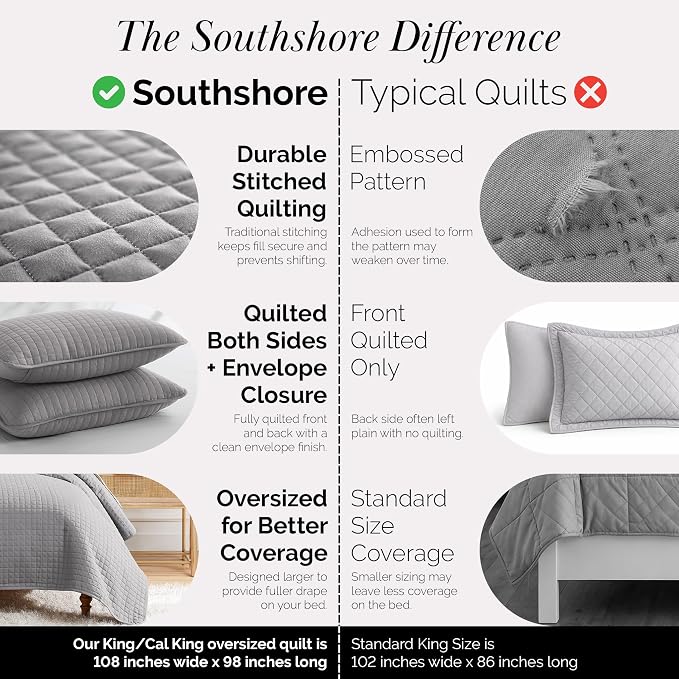 Southshore Fine Living, Inc. Comforter Quilt, King Size Bedding Set, Cal King - Image 4