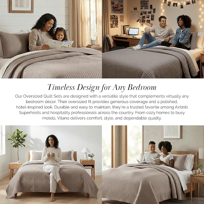 Southshore Fine Living, Inc. Oversized Quilt, King Size Bedding Set, Soft - Image 6
