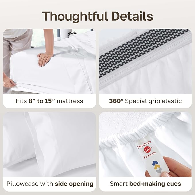California Design Den Luxury Twin Sheets Set - Image 5