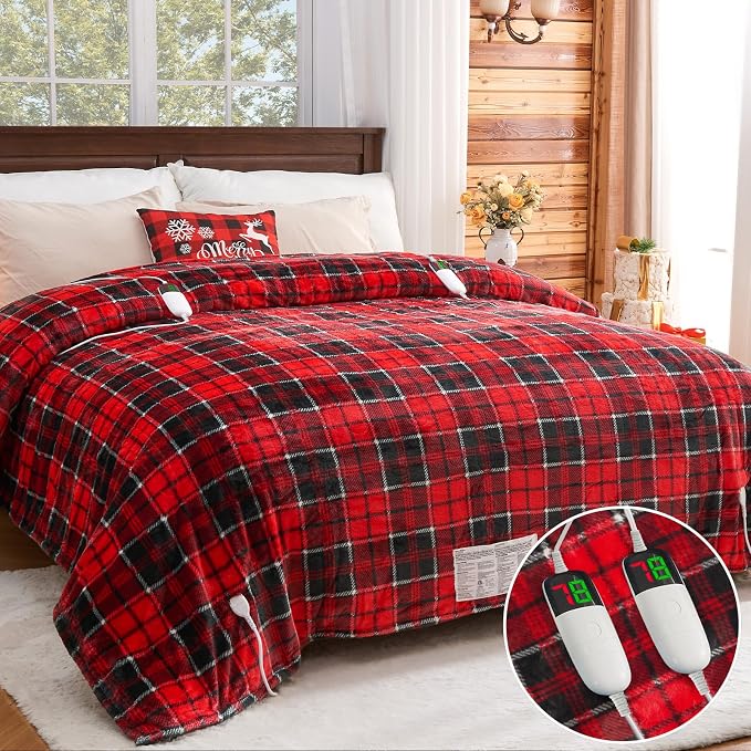 Heated Blanket Electric, Queen Size 84X90, Heating Blanket by OCTROT