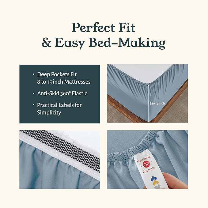 California Design Den 2-Pack Full Size Sheets Set - Image 6