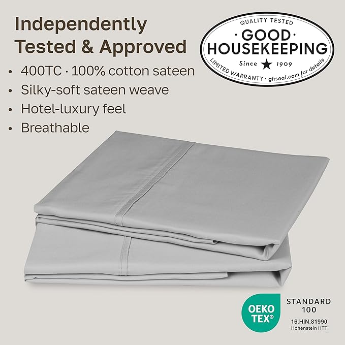 California Design Den Standard Queen Size Pillowcase Set - Image 2