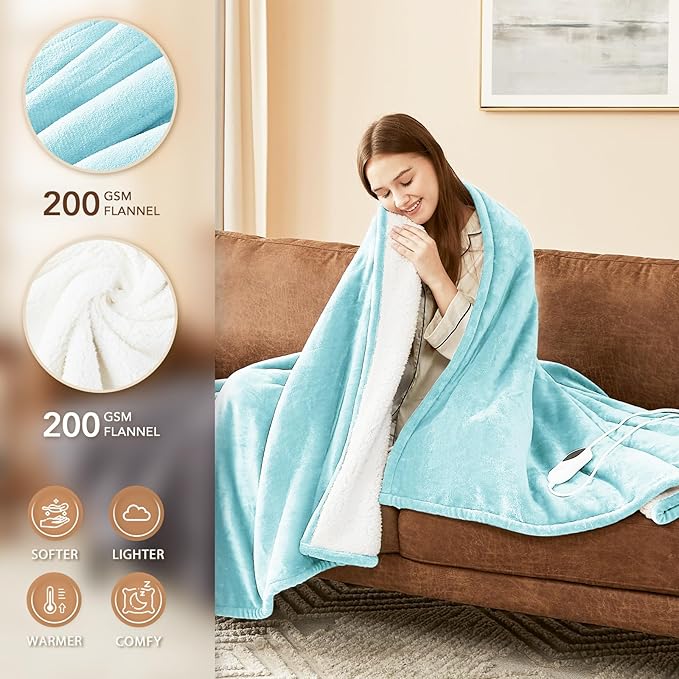 Homemate Electric Heated Blanket Queen Size - Image 2
