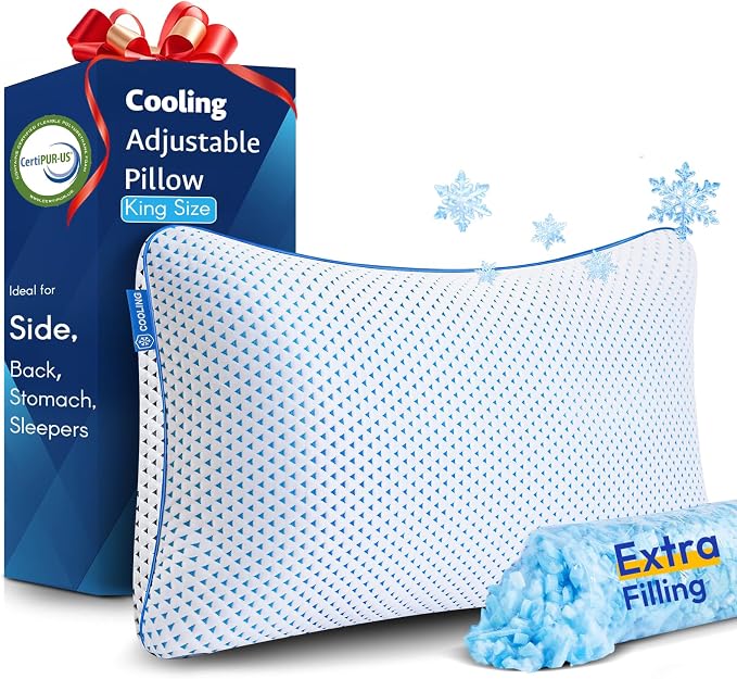 Cooling Pillows King Size 1 Pack by Fulocean