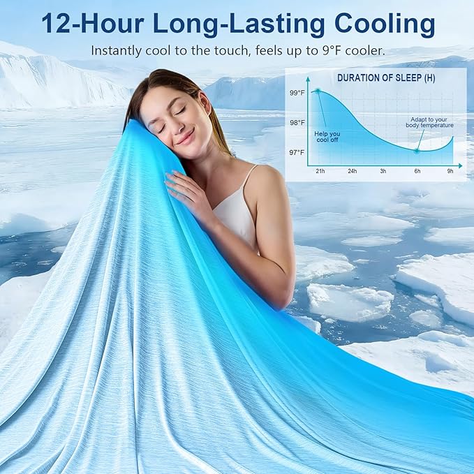 KMUSET Cooling Blanket Full Size（80"x90", Double Sided Summer Cooling Blankets - Image 2