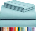 LuxClub 4 PC Full Size Sheet Set Deep Pockets 18" Wrinkle Free Cooling Sheets by LuxClub