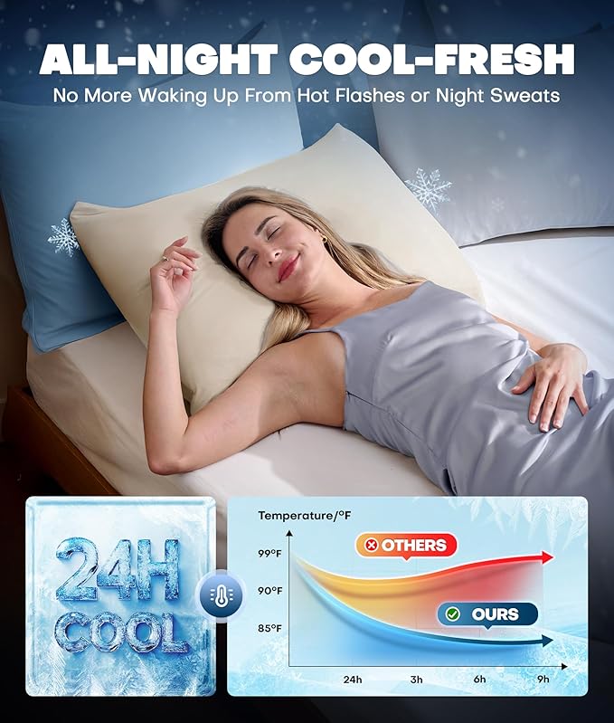 Ultra-Chill Cooling Pillowcase Set of 2 - Image 3