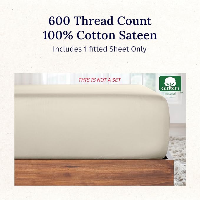 California Design Den Luxuriously Soft Twin Fitted Sheet Only - Image 4