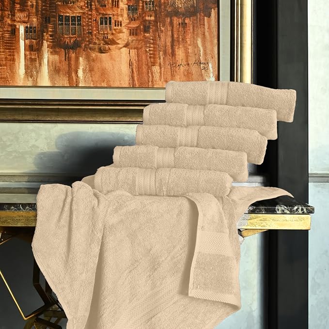 HERCULEAN Large Bath Towels 24 x 50 Pack of 6 | Quick Dry and Highly Absorbent - Image 6