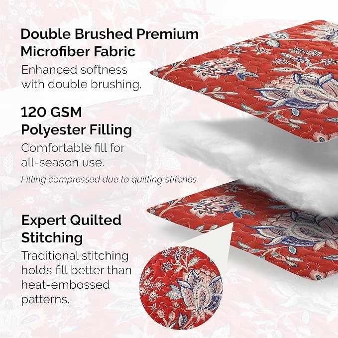Southshore Fine Living, Inc. Oversized King Quilt Bedding Set, Jacobean Willow - Image 3