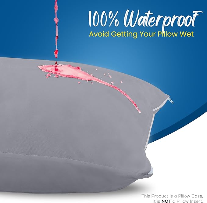 Utopia Bedding Premium 100% Waterproof Pillow Protectors - Image 3