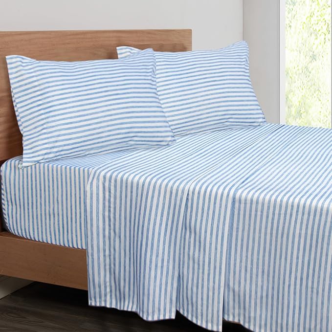 Mejoroom Striped Queen Size Sheet Set by Mejoroom