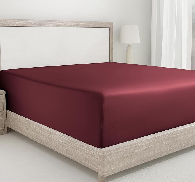 California Design Den Twin Cotton Fitted Sheet, Soft 400 Thread Count 100% by CaliforniaDesignDen