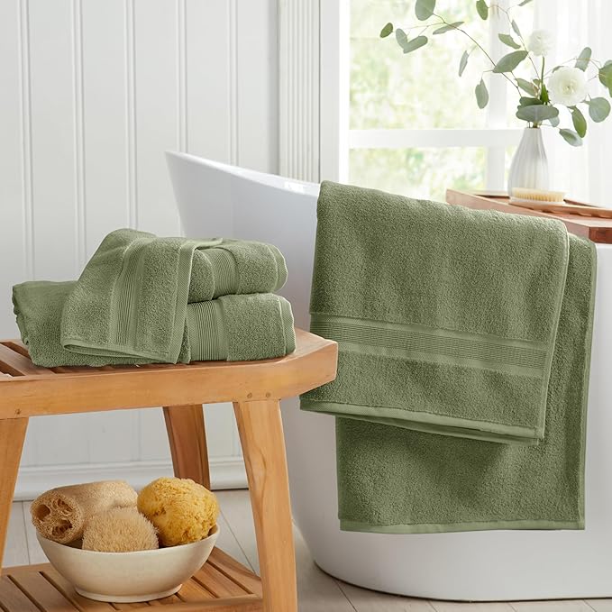 Springtree Home Luxury Viscose from Bamboo Bath Towel Set 6 Piece Set | 35% - Image 8