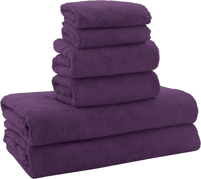 MOONQUEEN Ultra Soft Microfiber Coral Velvet Towel Set by MOONQUEEN