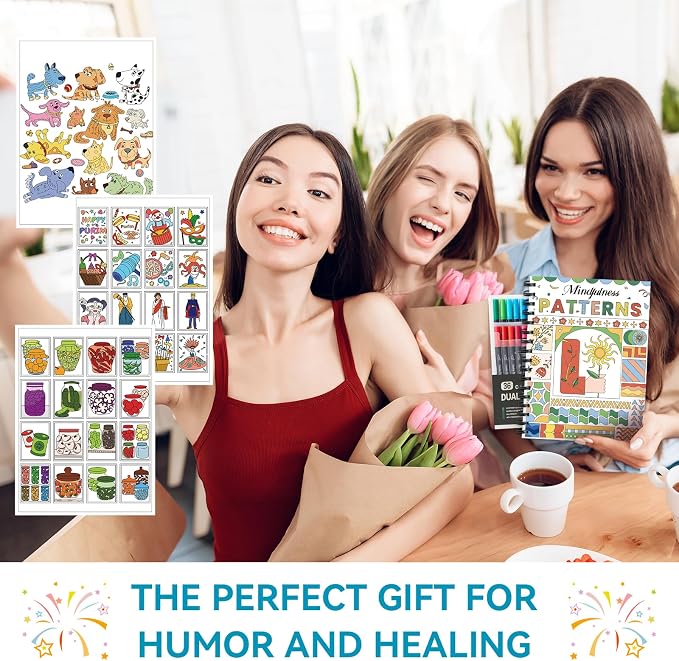 Adult Coloring Book Set- for Adults Relaxation - Image 5