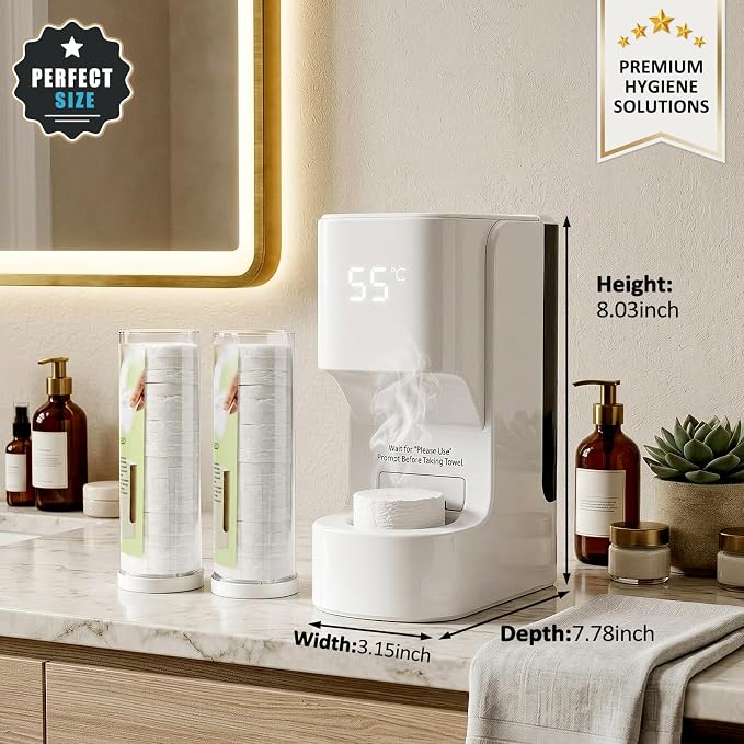 Hot Towel Dispenser, Smart Hot Face Towel Dispenser, 5-Second Rapid Heating - Image 5