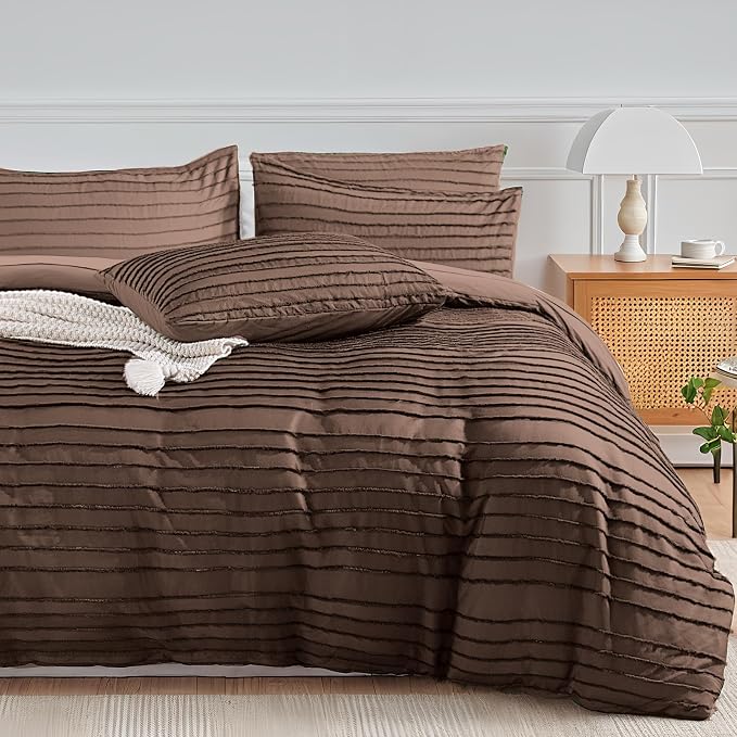 NEXHOME PRO Duvet Cover King, 3 Pieces Boho Tufted Duvet Cover Set, Soft and by NEXHOMEPRO