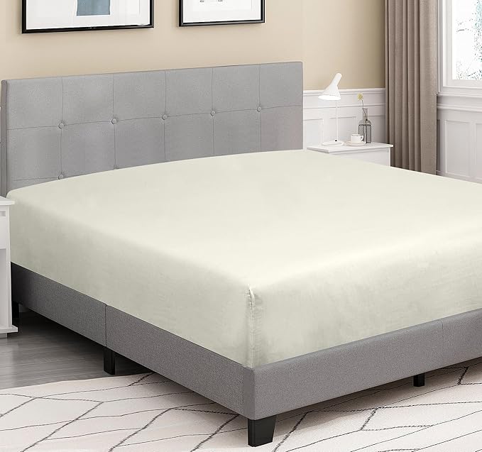 Royale Linens 300 Thread Count 100% Long Staple Combed Cotton Fitted Sheet - Image 2