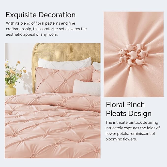 BEDELITE Dusty Pink Comforter Set Full - Image 4