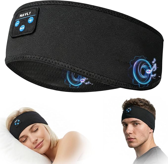 Navly Sleep Headphones for Side Sleepers, Washable Bluetooth Headband by NavlySleepHeadphones