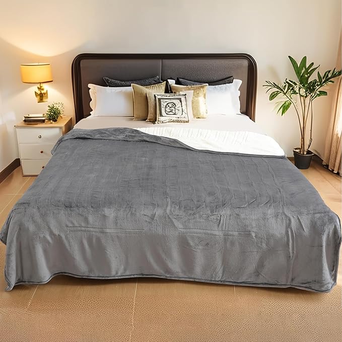 LaffyLo Electric Heated Blanket Full Size 72 x 84, Fast Heating Blanket - Image 2