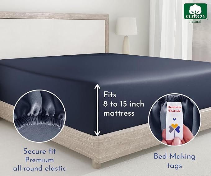 California Design Den Fitted Twin Sheets 2 Pack Only - Image 6