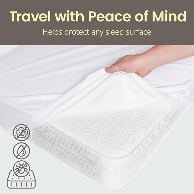 SafeRest Waterproof Mattress Protector Crib Size – Absorbent Breathable Soft - Image 4