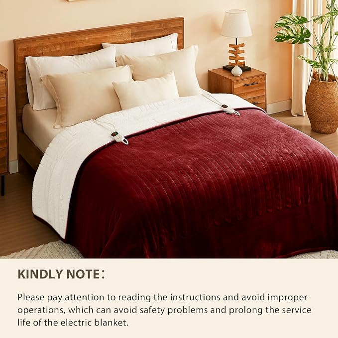 Homemate Electric Heated Blanket Queen - Image 8