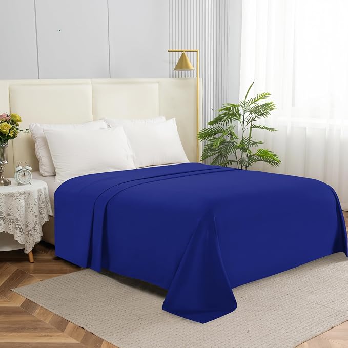 Elegant Comfort Premium Hotel Quality 1-Piece Flat Sheet, Luxury & Softest 1500 by ELEGANTCOMFORT