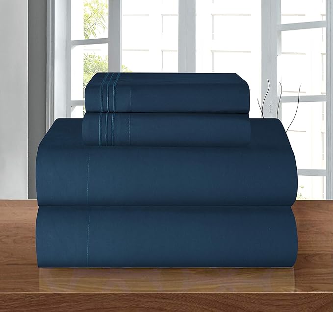 Egyptian Comfort Coziest Bedding Set, Easy All Around Elastic Fitted Sheet - Image 8