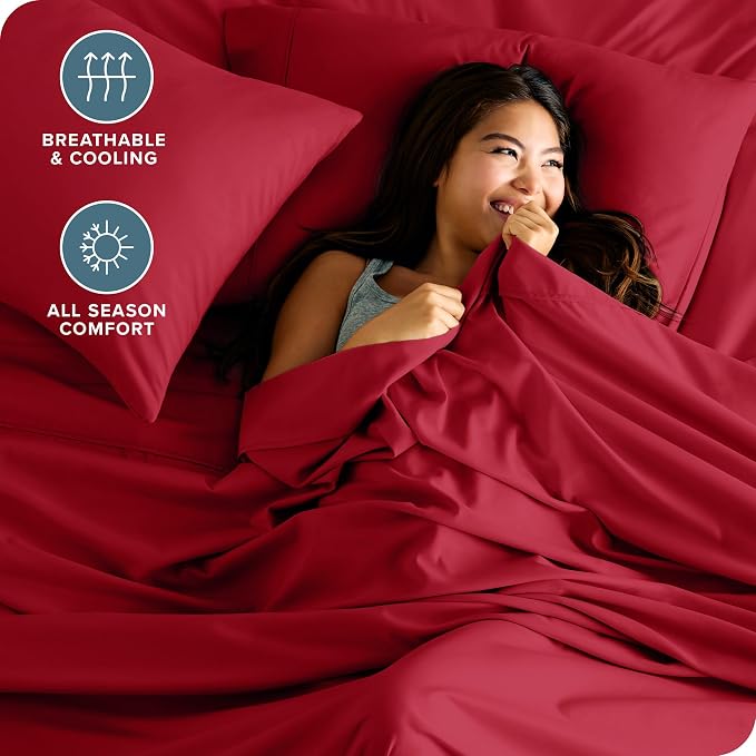 Bare Home Split Head Flex King Sheet Set - Image 4