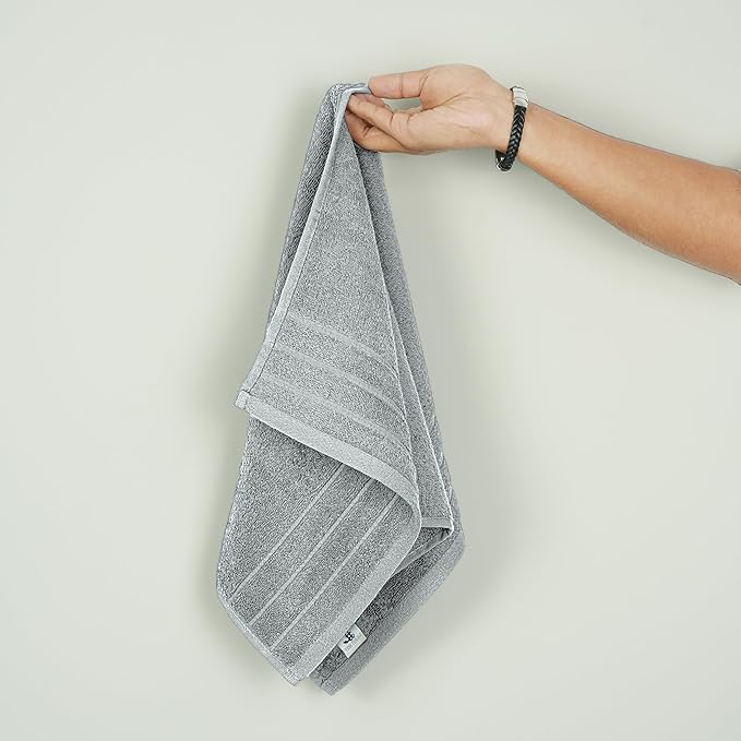 Tens Towels Pack of 6 Hand Towels, 100% Cotton, Lighter Weight, Quick to Dry - Image 2
