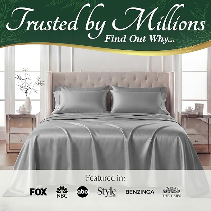 DECOLURE 100% Viscose Derived from Bamboo Sheets Queen Size - Image 5