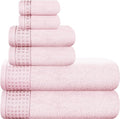 GLAMBURG 100% Cotton Ultra Soft 6 Pack Towel Set, Contains 2 Bath Towels 28x55 by GLAMBURG