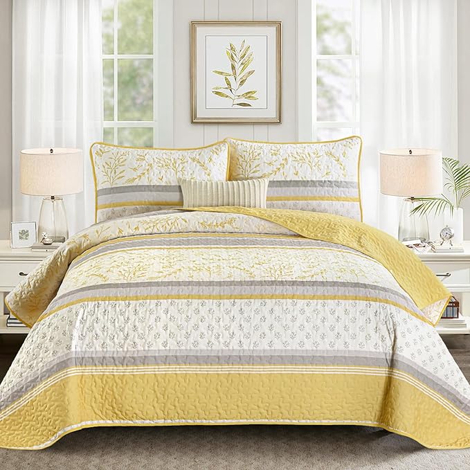 DJY Striped Quilt Set Queen Size by HOME