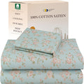 California Design Den Rose Sheet Set Twin, 100% Cotton 12" Pocket Twin Sheets & by CaliforniaDesignDen