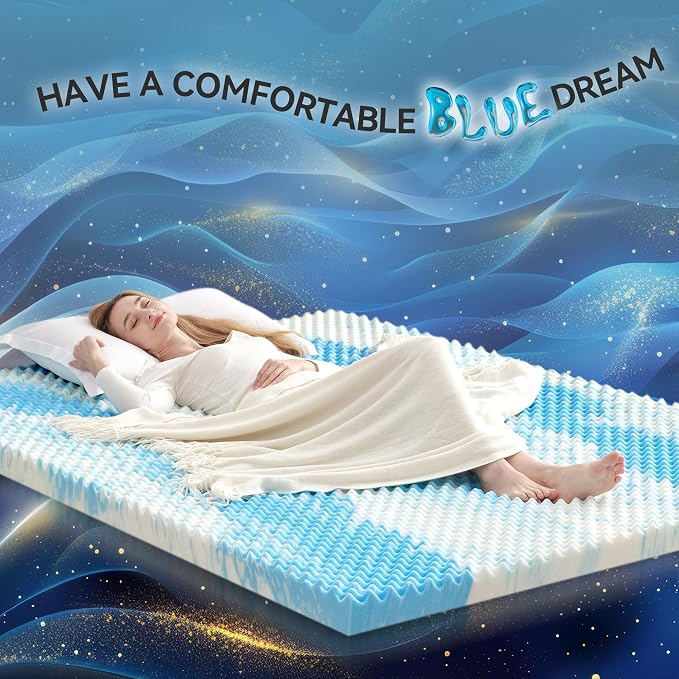 SINWEEK 3 Inch Egg Crate Memory Foam Mattress Topper Twin Size, Soft Mattress - Image 8