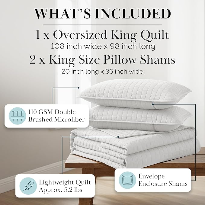 Southshore Fine Living, Inc. King Quilt Bedding Set - Image 2