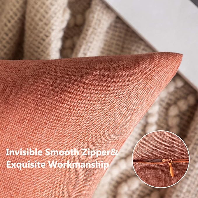 MIULEE Pack of 2 Decorative Outdoor Solid Waterproof Throw Pillow Covers Spring - Image 2