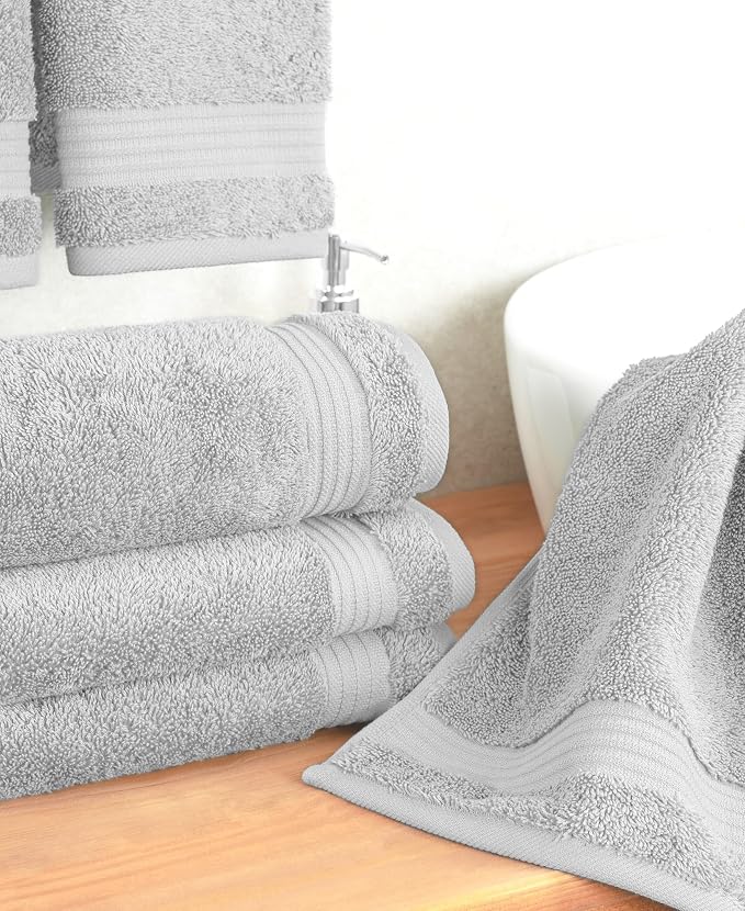 Cotton Paradise Hand Towels for Bathroom, 100% Cotton Turkish 4 Piece Hand - Image 2