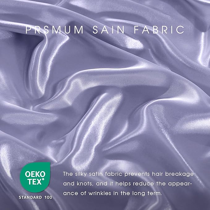 FreshCulture Satin Sheets Queen Size Bed Set- 4 Piece Luxury Soft Silky Queen - Image 5