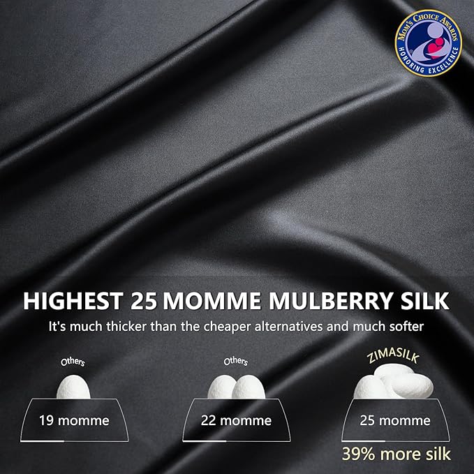 ZIMASILK 25 Momme 100% Pure Mulberry Silk Pillowcase - Image 3