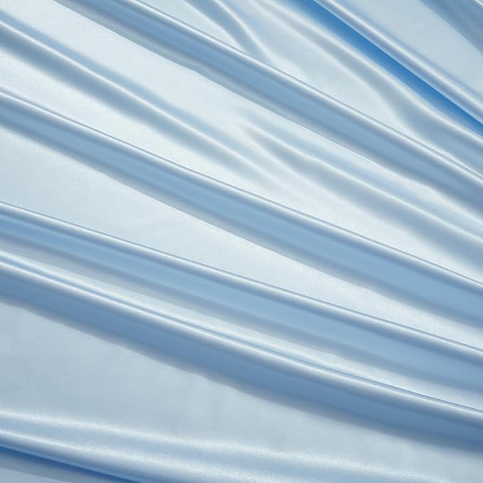 Light Blue Satin Pillowcases - Image 6