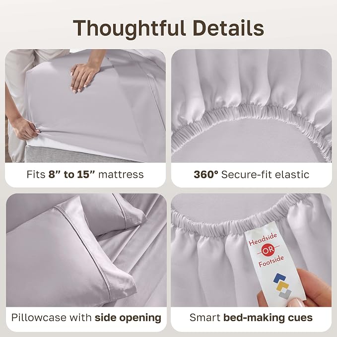 California Design Den Soft Twin Size 100% Cotton Sheet Sets, 400 Thread Count - Image 6