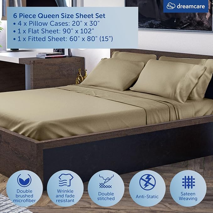 DREAMCARE Queen Sheet Set - Image 7