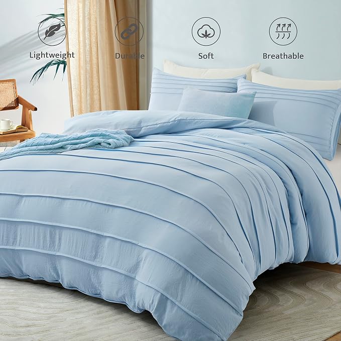 Oli Anderson Airy Blue Duvet Cover King Size - Image 2
