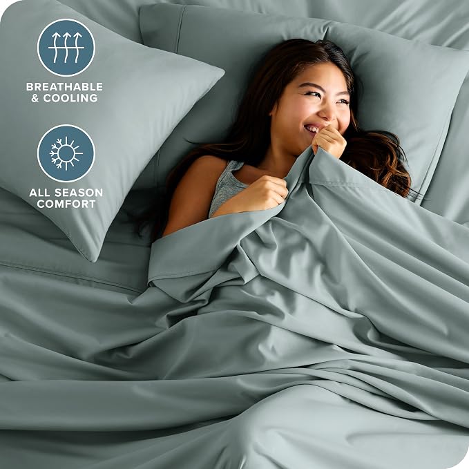 Bare Home Split Head Flex King Sheet Set - Image 4