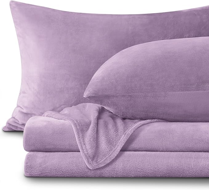 BEDELITE Flannel Sheets Queen Size Lavender by BEDELITE